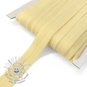 Biais élastique mat 20 mm RIB yellow