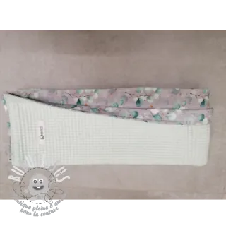 Tissu nid d’abeille mint