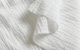 Tissu double gaze de coton UNI ORGANIC