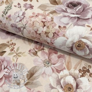 Tissu déco Classic flower garden digital print