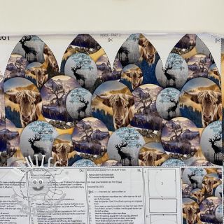 Sweat Nordic cattle SET PANEL digital print