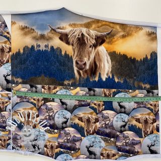 Sweat Nordic cattle SET PANEL digital print