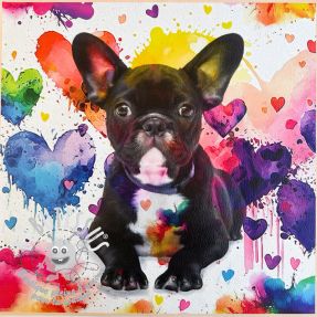 Simili cuir KARIA French Bulldog PANEL