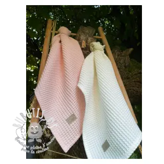 Tissu nid d’abeille white