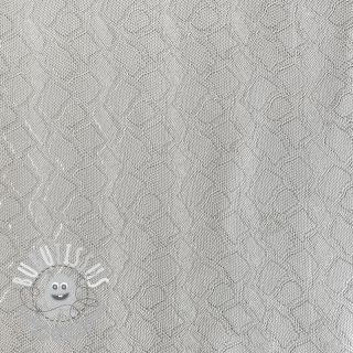 Simili cuir SNAKE blanc argent