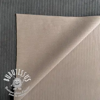 Tissu velours cotelé HUGGY anthracite