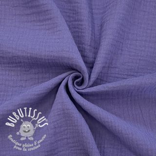 Tissu double gaze/mousseline lavender