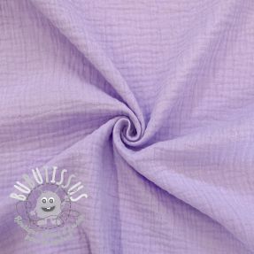 Tissu double gaze/mousseline bright violet