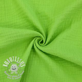 Tissu double gaze/mousseline neon lime