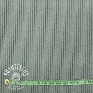 Tissu velours cotelé HUGGY lichen