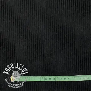 Tissu velours cotelé HUGGY noir