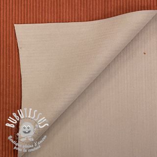 Tissu velours cotelé HUGGY terracotta