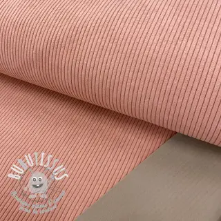Tissu velours cotelé HUGGY bois de rose
