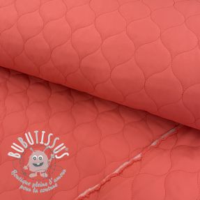 Tissu matelassé Round coral