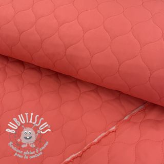 Tissu matelassé Round coral