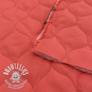 Tissu matelassé Round coral