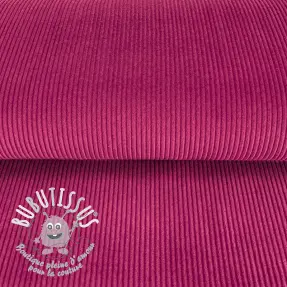 Tissu velours cotelé dark pink