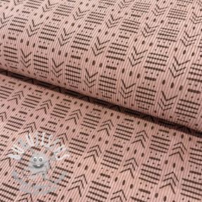 Tissu velours cotelé STRETCH Emblem old pink