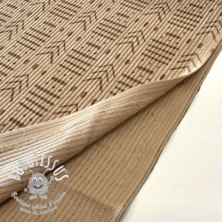 Tissu velours cotelé STRETCH Emblem beige