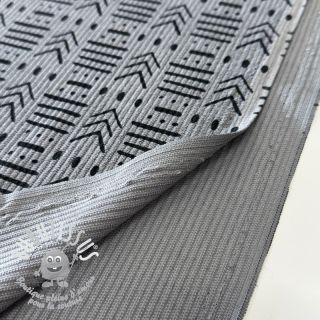 Tissu velours cotelé STRETCH Emblem grey