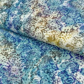 Tissu coton UNIQUE BATIK design M lavender