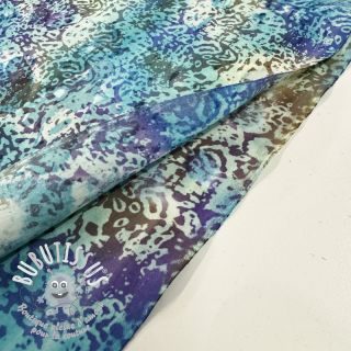 Tissu coton UNIQUE BATIK design M lavender