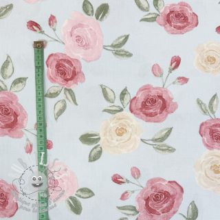 Tissu déco premium Romantic floral rose