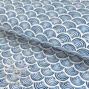 Tissu déco premium Handpainted wave scale