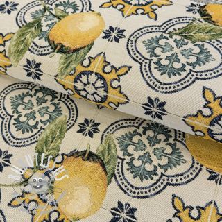 Tissu déco GOBELIN Citrus fruit tales