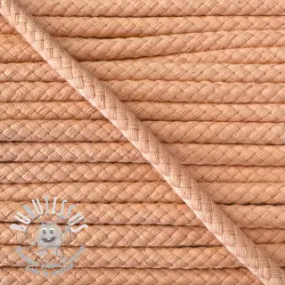 Cordon coton 8 mm peach