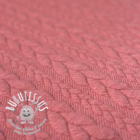 Tissu tricot Braid dusty pink