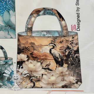 Tissu déco BAG Heron panel