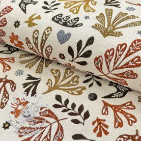 Tissu déco jacquard FIGUERAS allover blanc