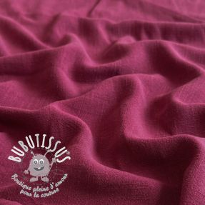Viscose lin WASHED berry