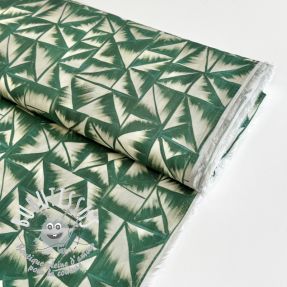 Viscose RADIANCE Geo green digital print