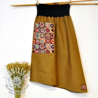 Lin lavé mustard