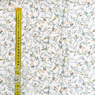 Viscose RADIANCE Goldie leaves digital print