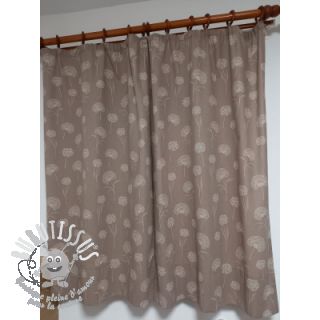 Tissu déco Linenlook Elegant dandelion taupe