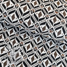 Tissu déco jacquard MOANA allover taupe