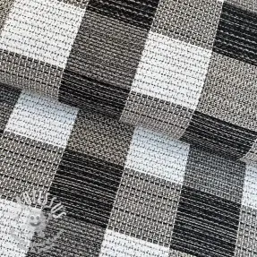 Tissu déco jacquard TWEED allover graphite