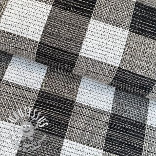 Tissu déco jacquard TWEED allover graphite
