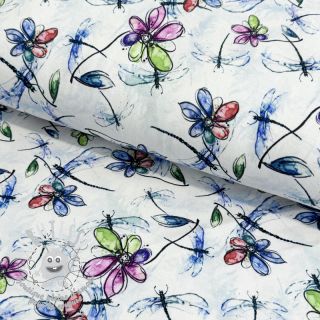 Jersey VISCOSE LYCRA HEAVY Flowers and more C digital print