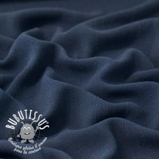 Viscose lin CRINCLE navy