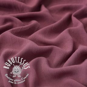 Viscose lin CRINCLE mulberry