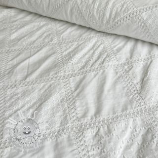 Tissu coton Patchwork handmade white