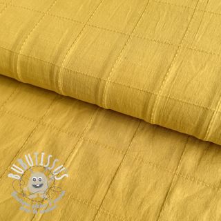 Tissu coton VOILE DOBBY ochre