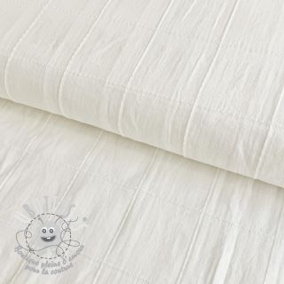 Tissu coton VOILE DOBBY off white
