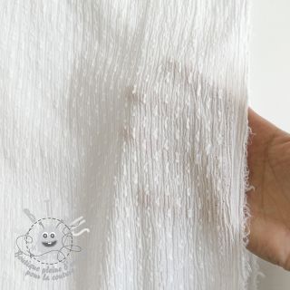 Tissu coton DOBBY Dots white