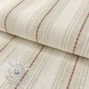 Viscose lin Stripe brown