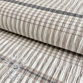 Tissu coton YARN DYED Check sand
